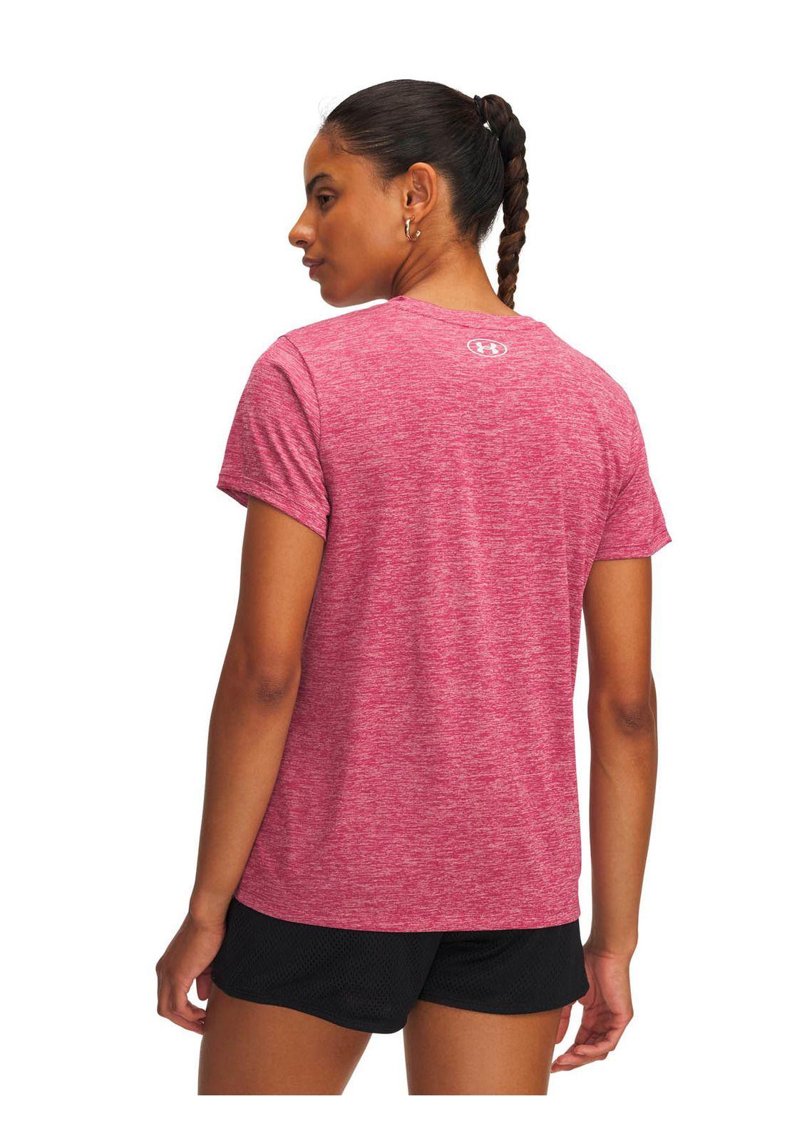 Polera Manga Corta Training para mujer Tech Twist rojo -1