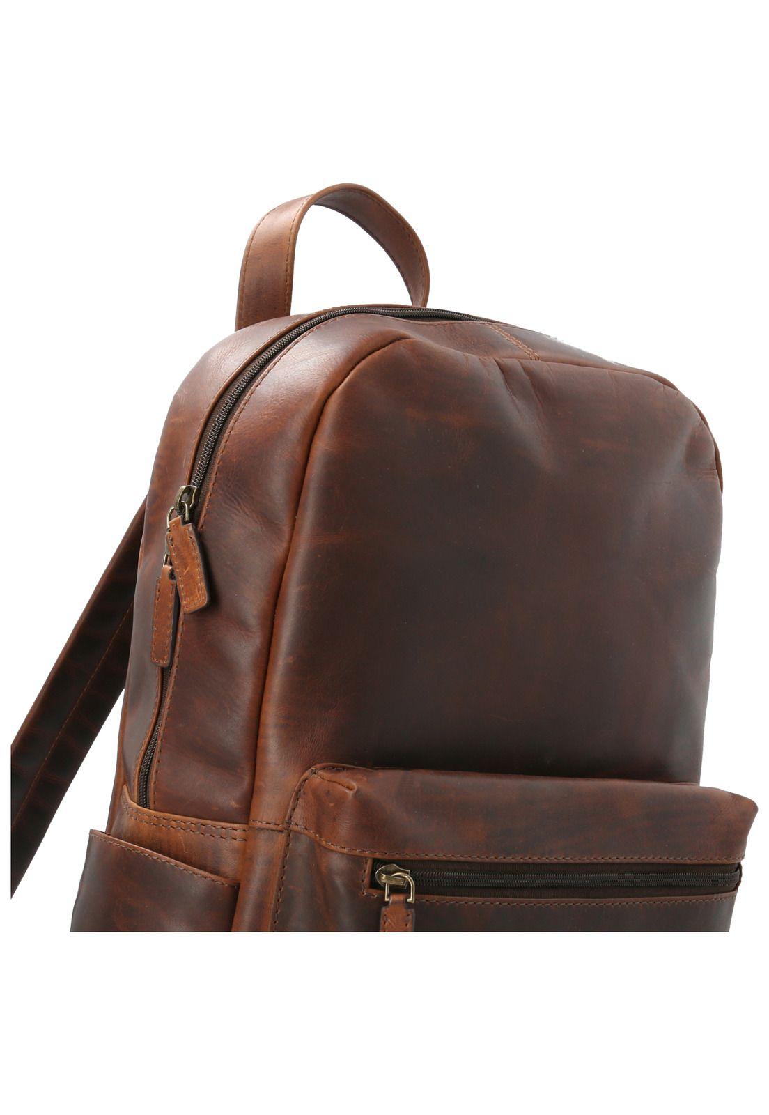 Mochila Cuero Hombre St Ethan Back Café-4