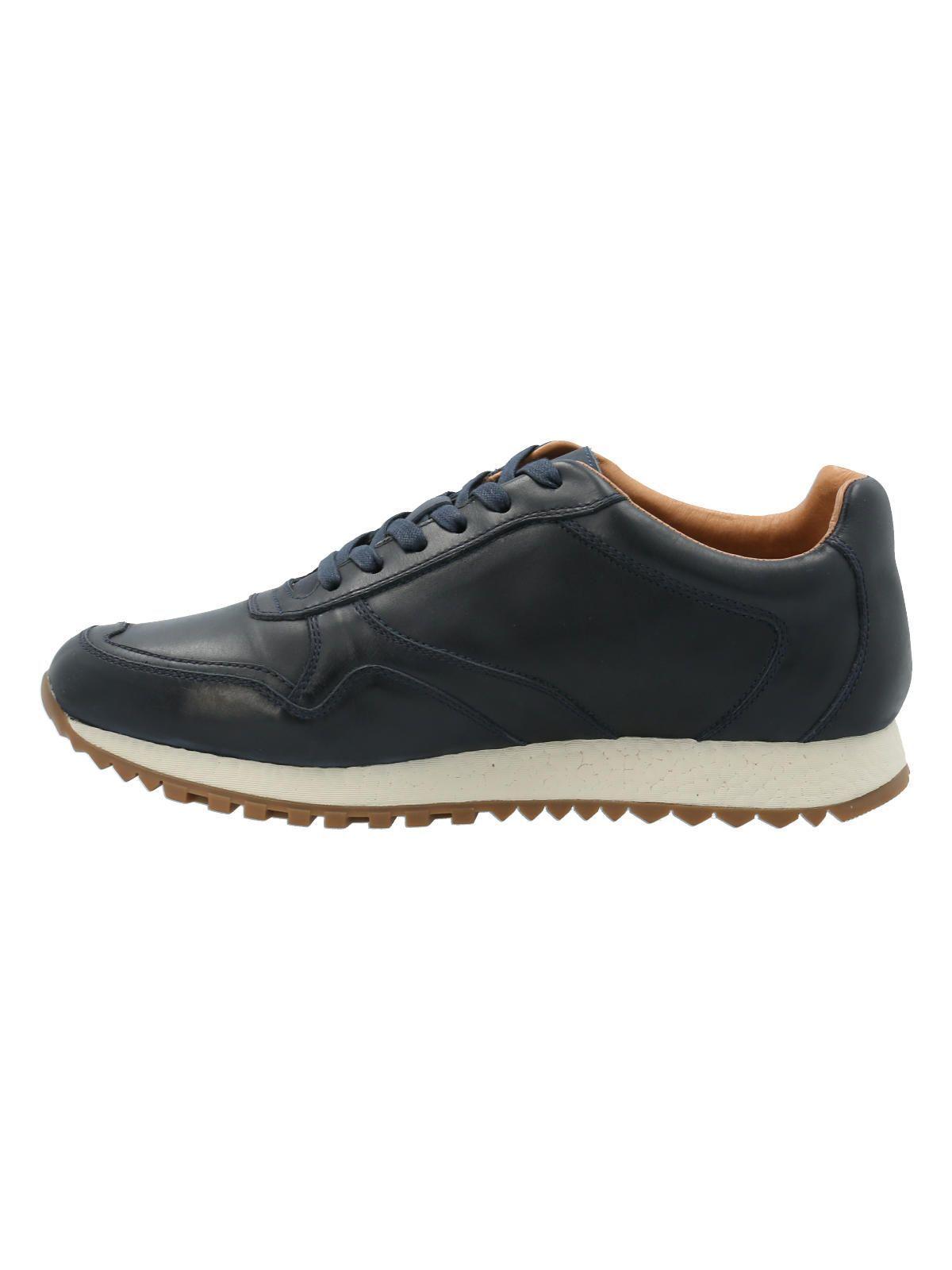 Zapatilla Cuero Hombre Fleir Azul -4
