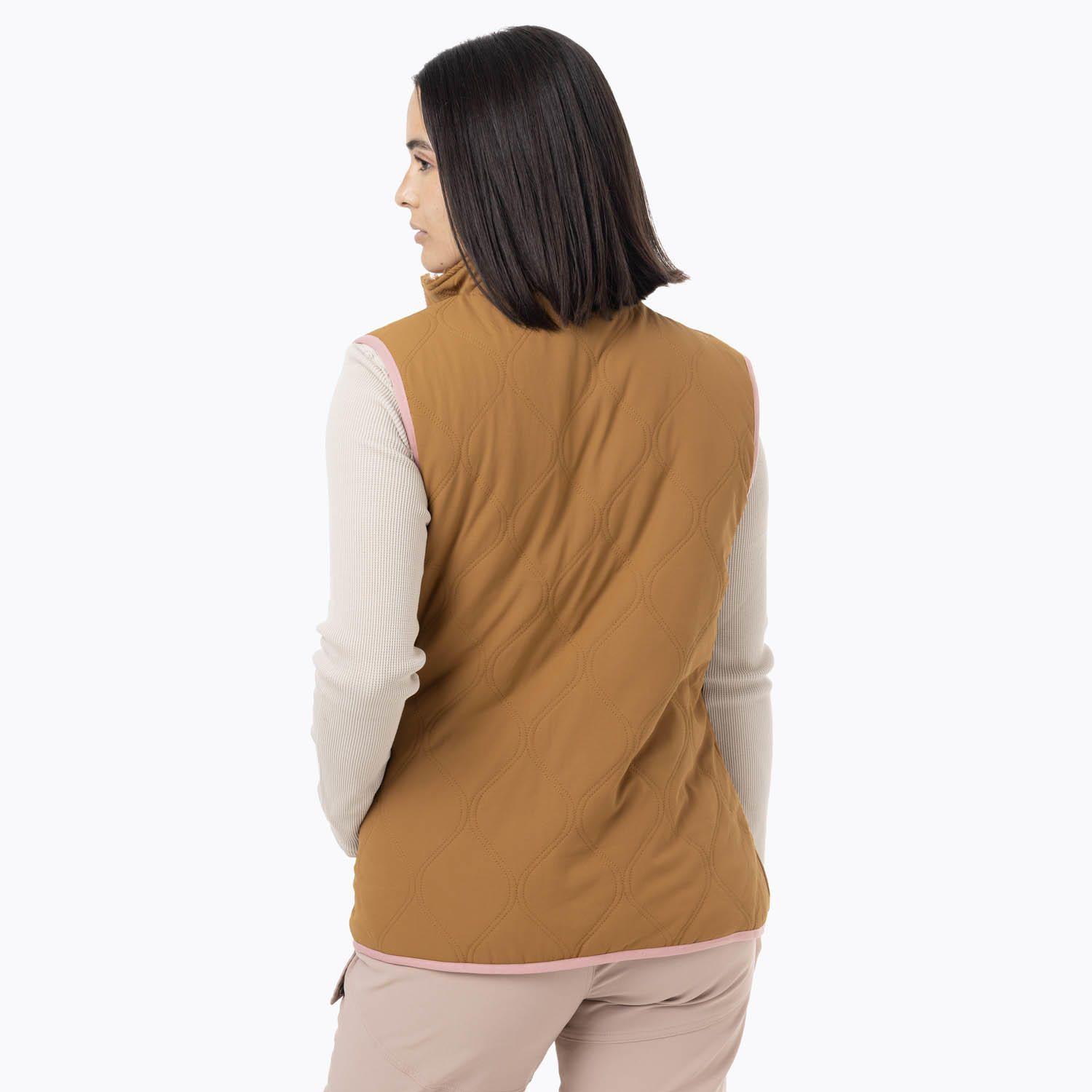 Polar Sin Mangas Mujer Sherpa Reversible Azul-9