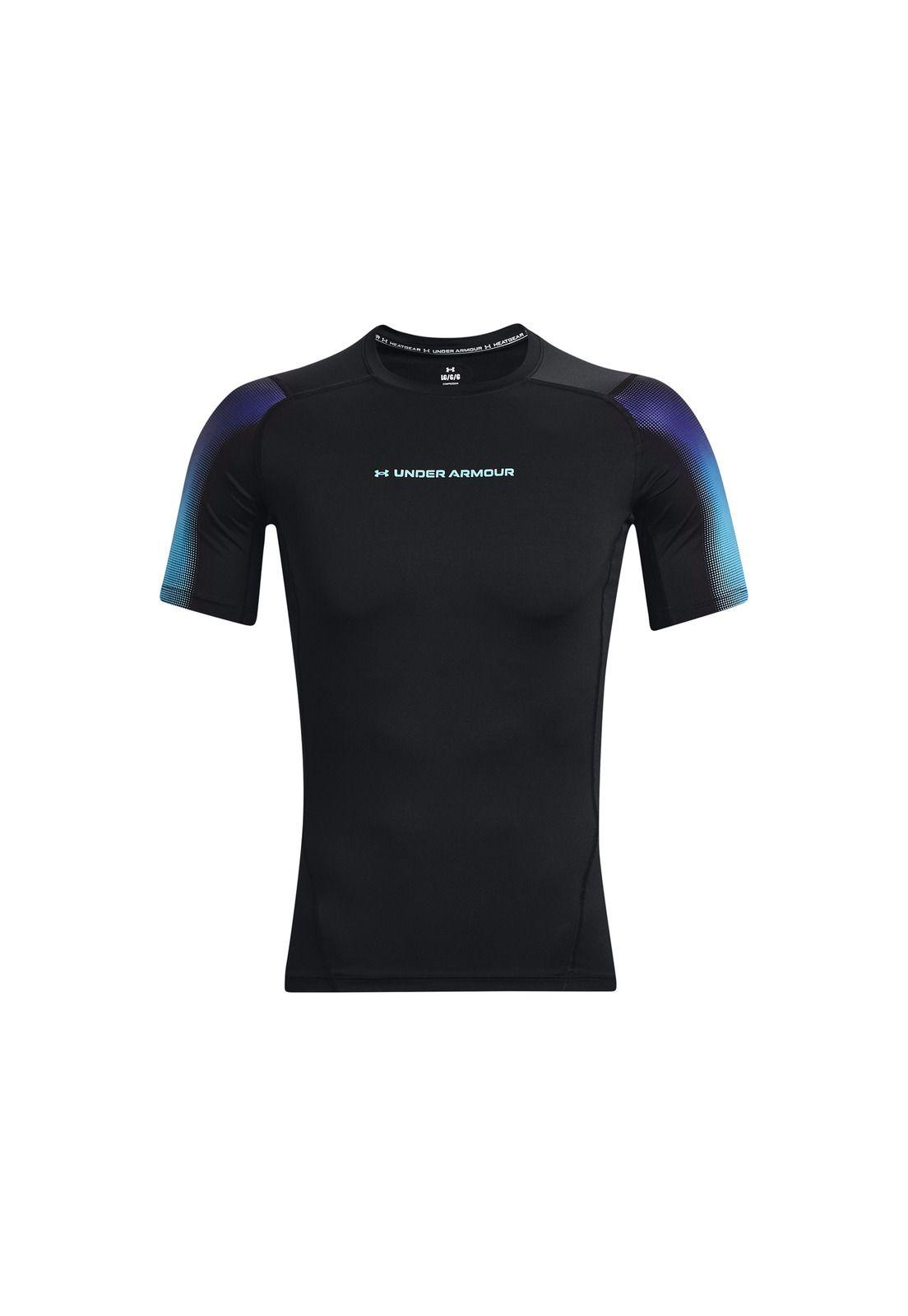 Polera M/C Training Heatgear® Novelty Negro Hombre-0