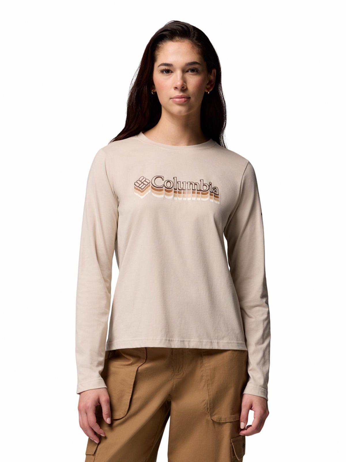 Polera ML Mujer Rolling Bend Graphic Gris-0