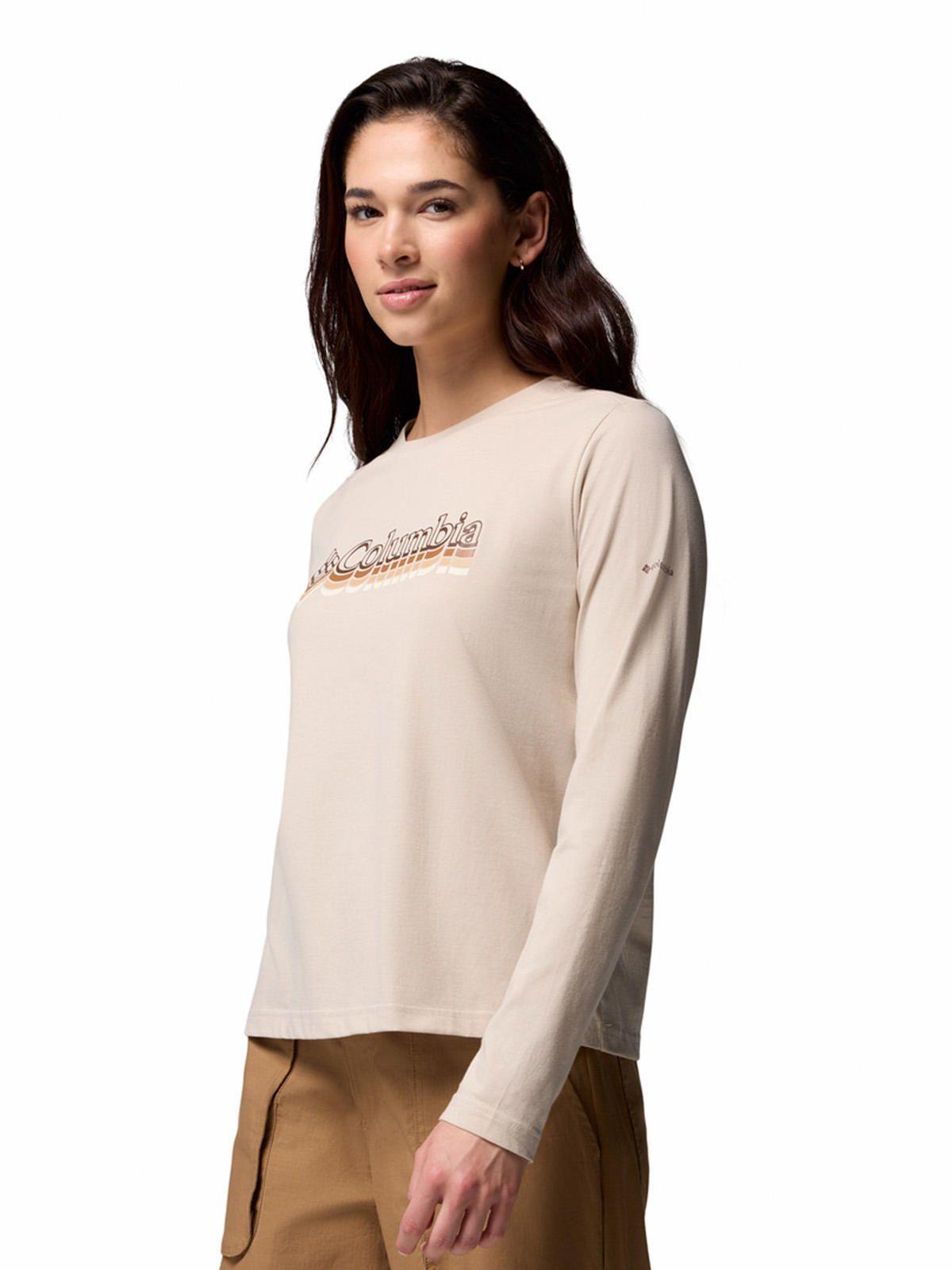 Polera ML Mujer Rolling Bend Graphic Gris-1