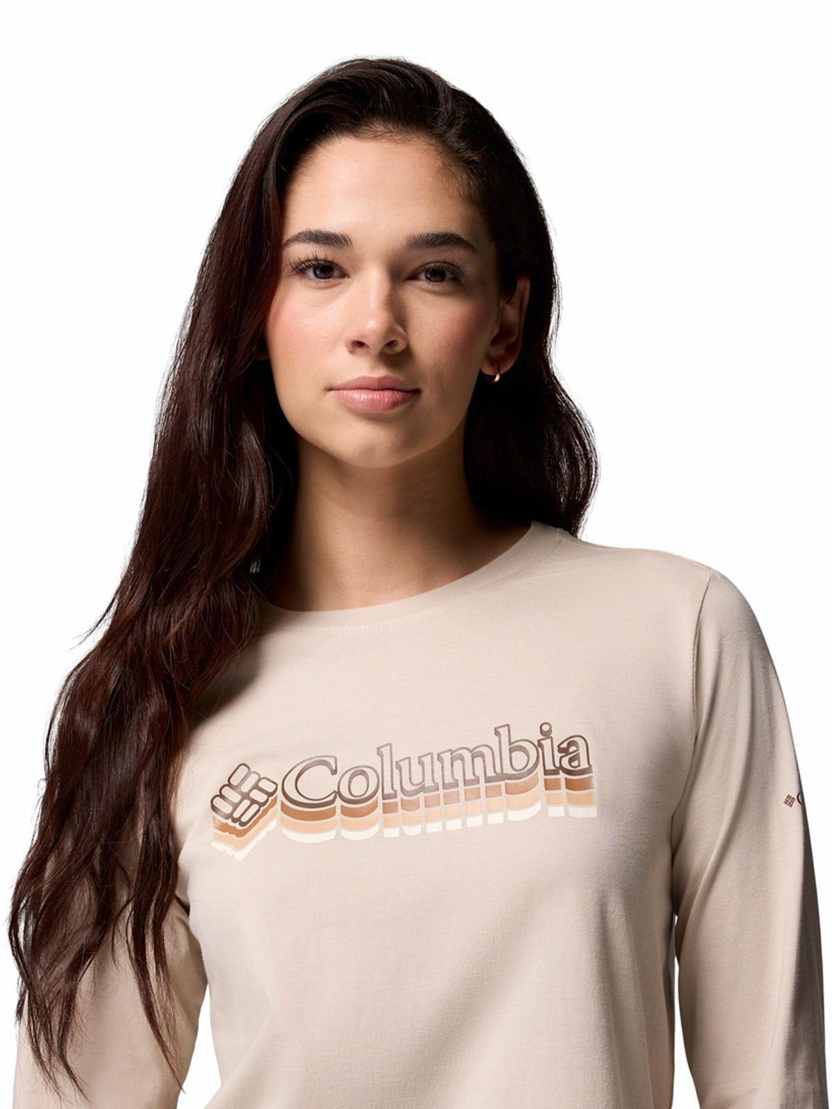 Polera ML Mujer Rolling Bend Graphic Gris-3
