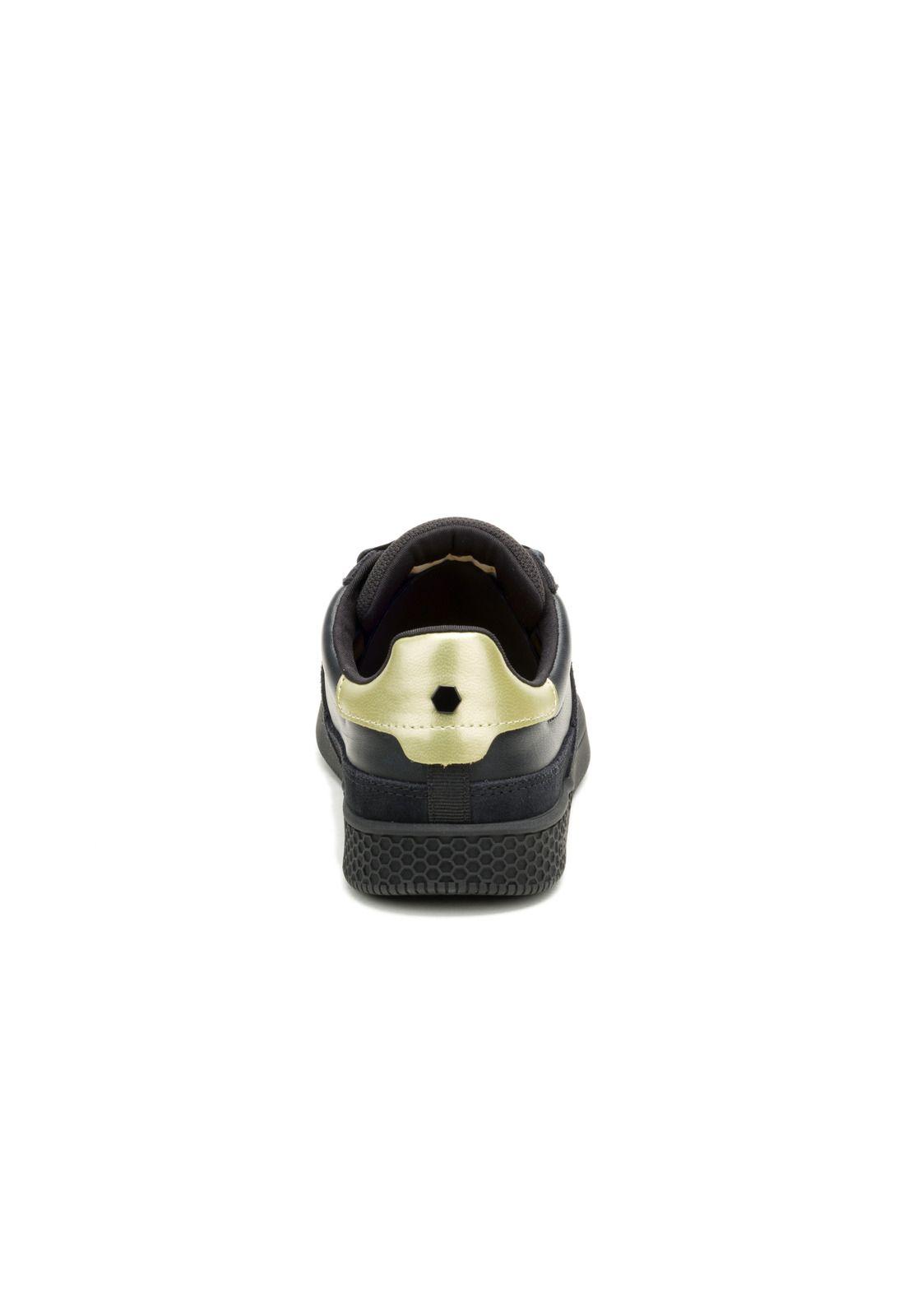 Zapatilla Pause Retro Mujer Negro-5