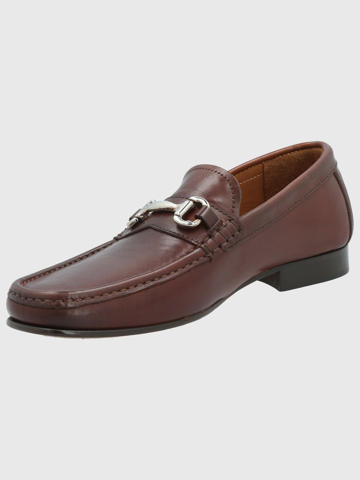 Mocasín Cuero Hombre Spello Café Oscuro-4