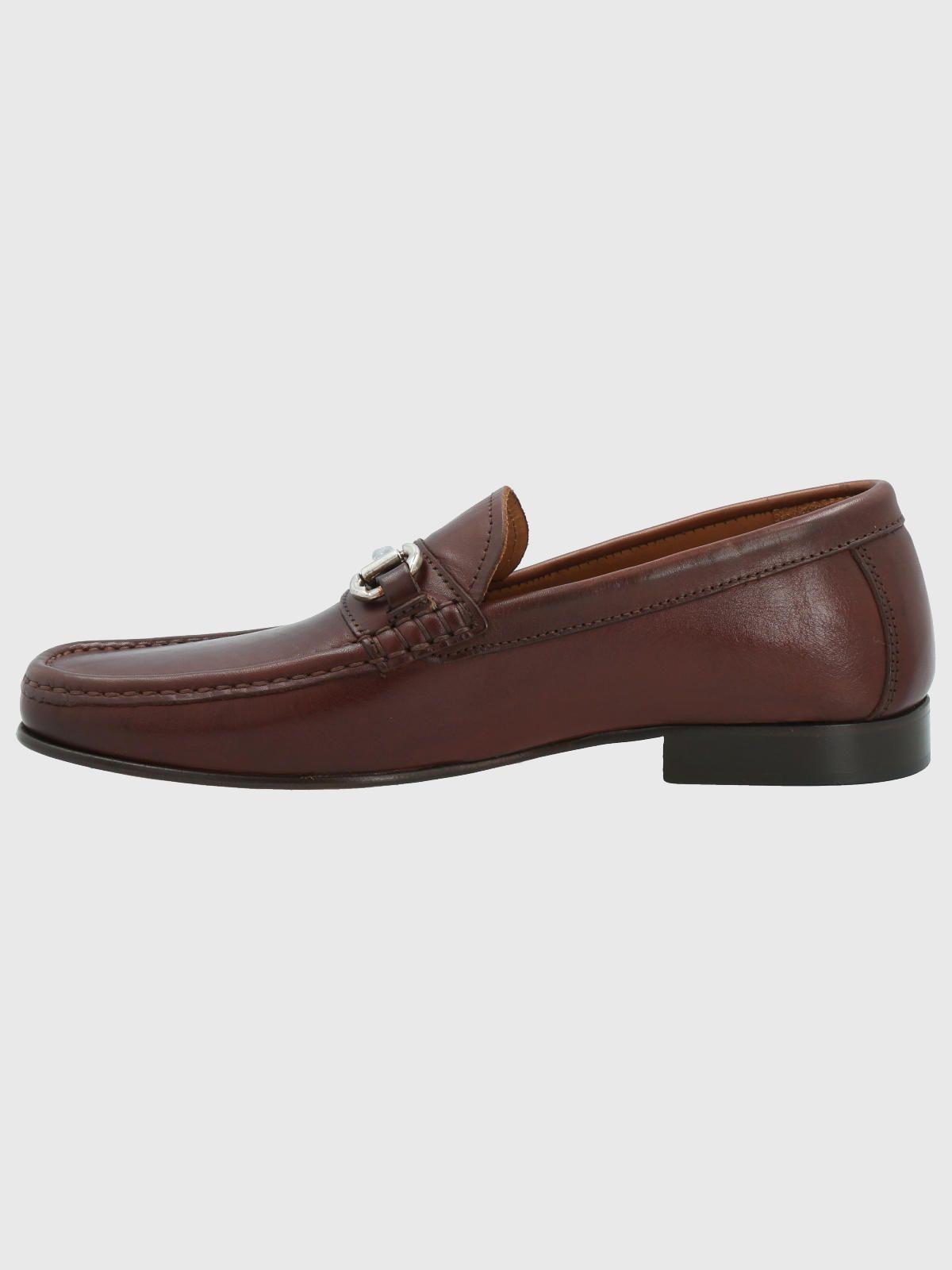 Mocasín Cuero Hombre Spello Café Oscuro-5