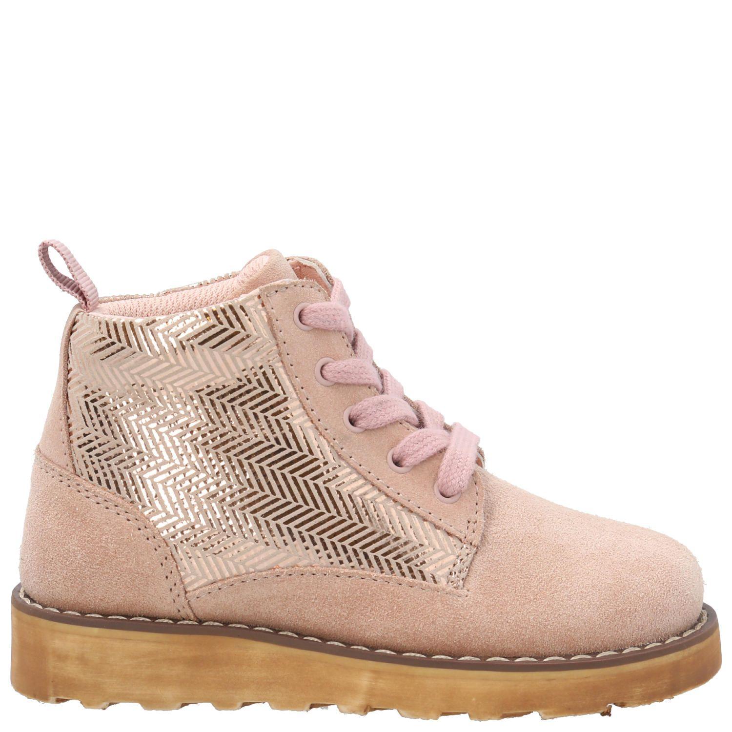 Botín Cuero Niña Fallbroke Rosado-1