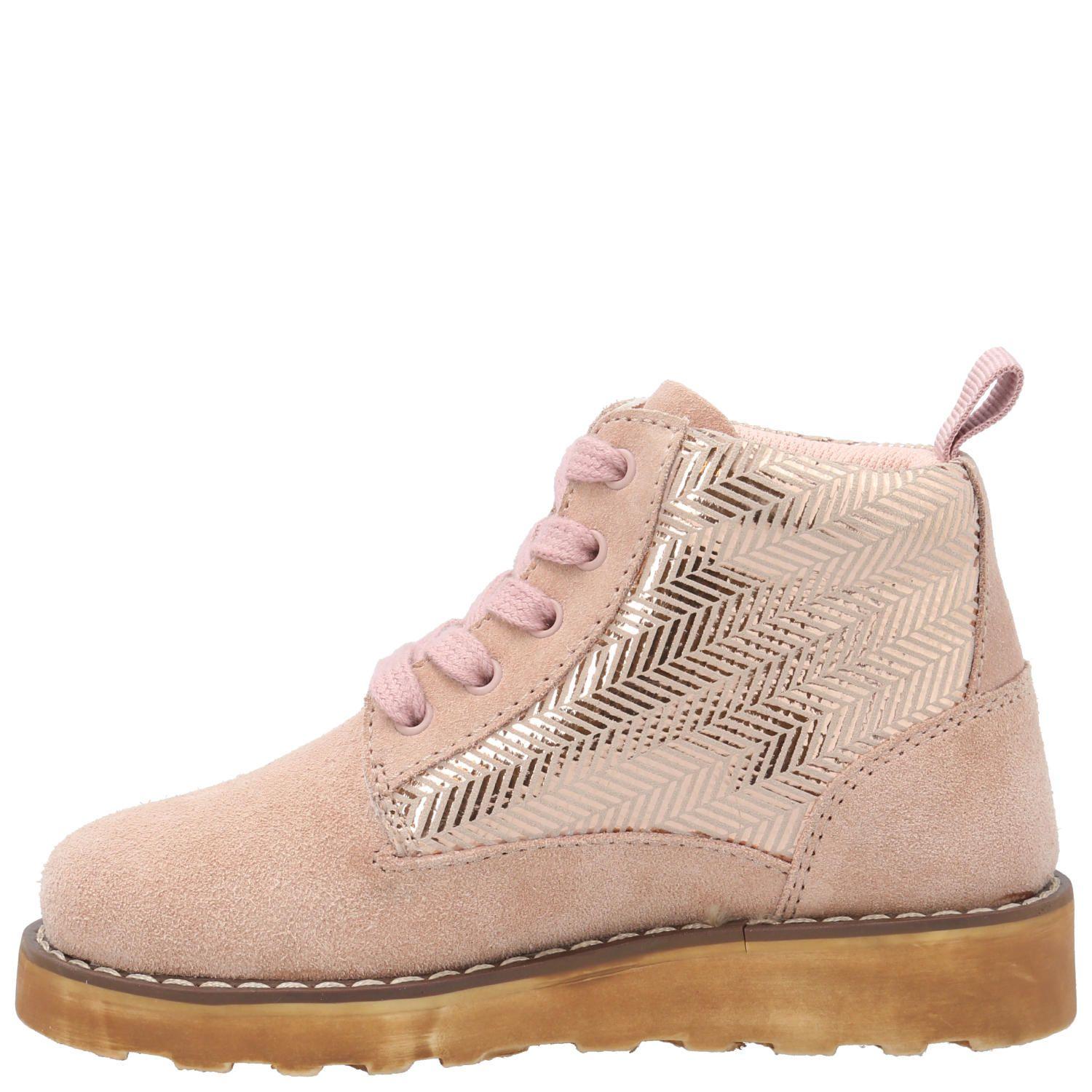 Botín Cuero Niña Fallbroke Rosado-5