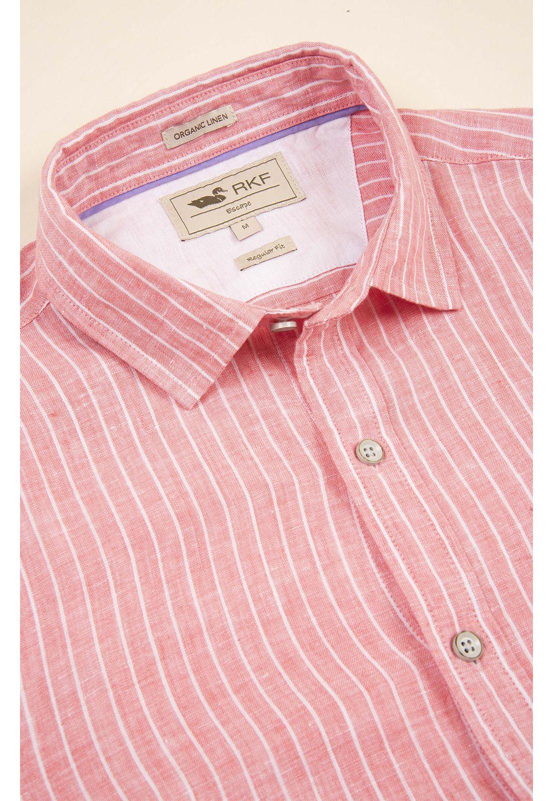 Camisa Lino Orgánico Hombre Stripeshrt Multi-1