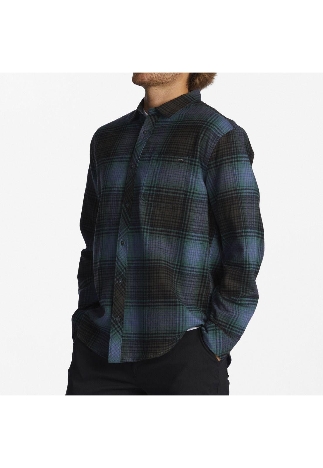 Camisa M/L Hombre Coastline Flnl Azul-3