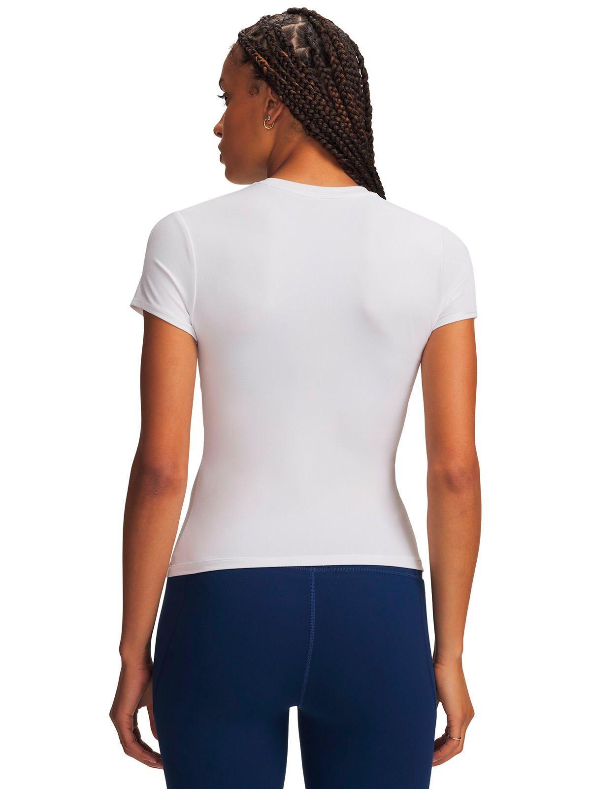 Polera manga corta Motion Fitted blanca Mujer-1