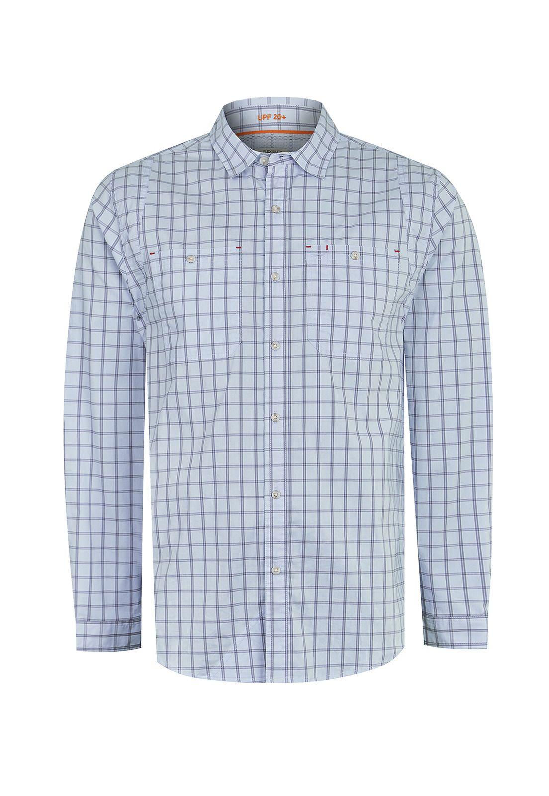Camisa UPF Azul Atacama Hombre -0