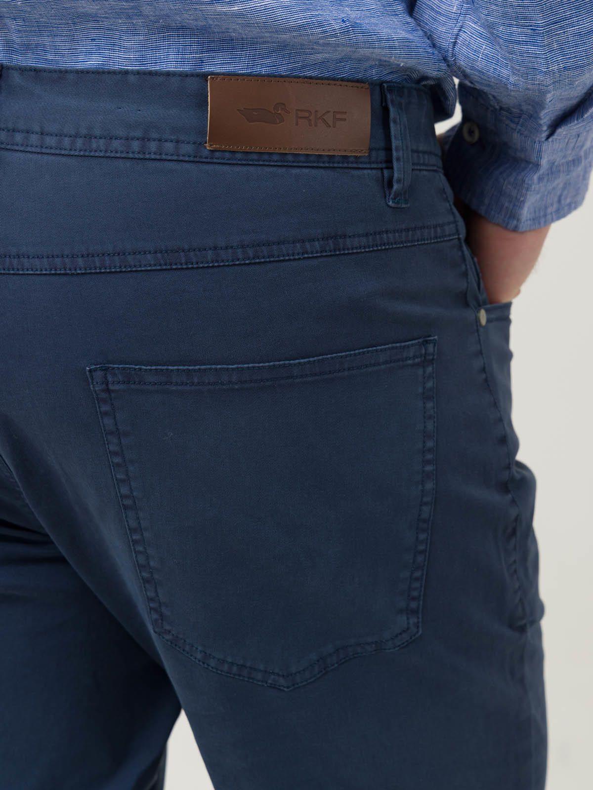 Pantalón Algodón Hombre Five Azul-7