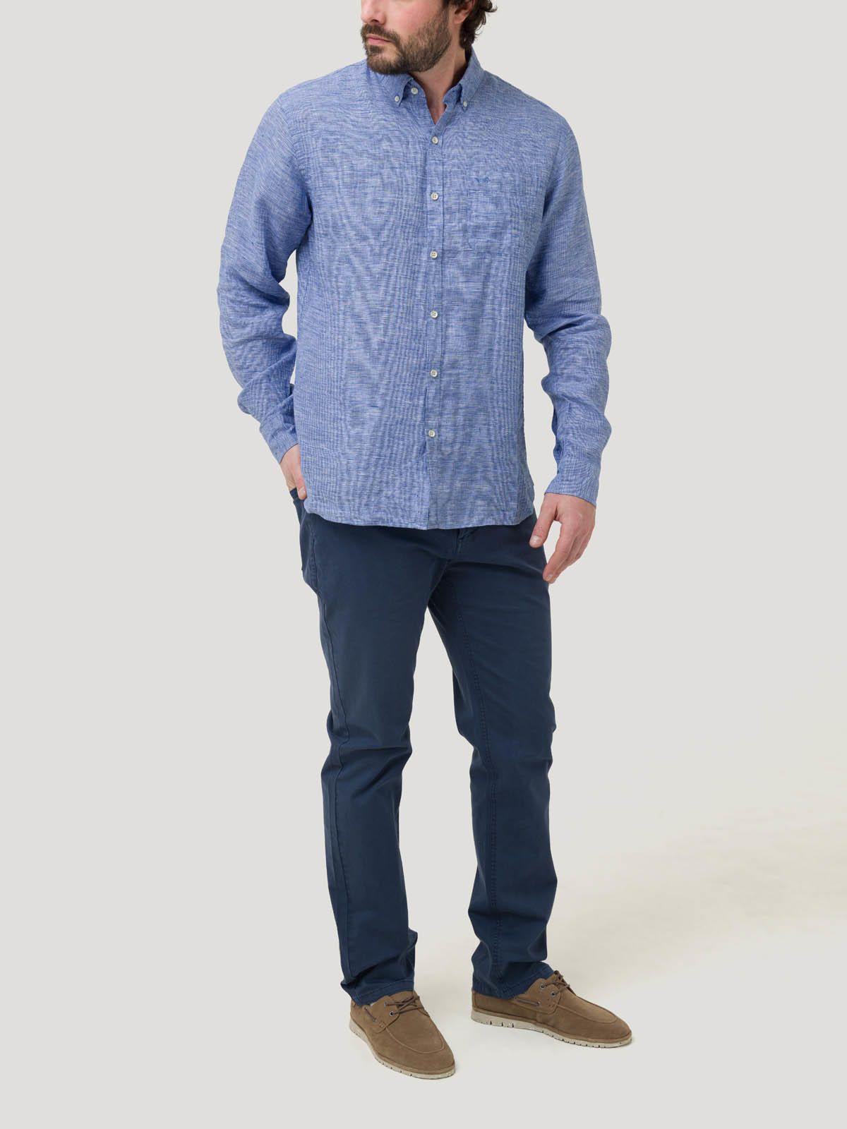 Pantalón Algodón Hombre Five Azul-8