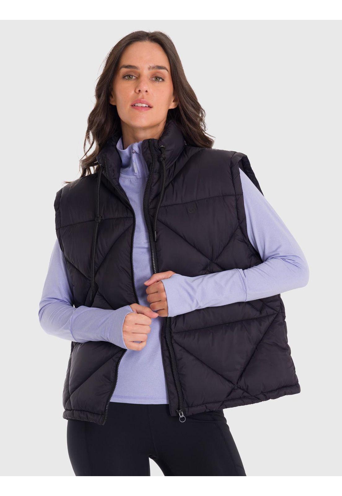 Parka Mujer Vest Quilted Negra-0