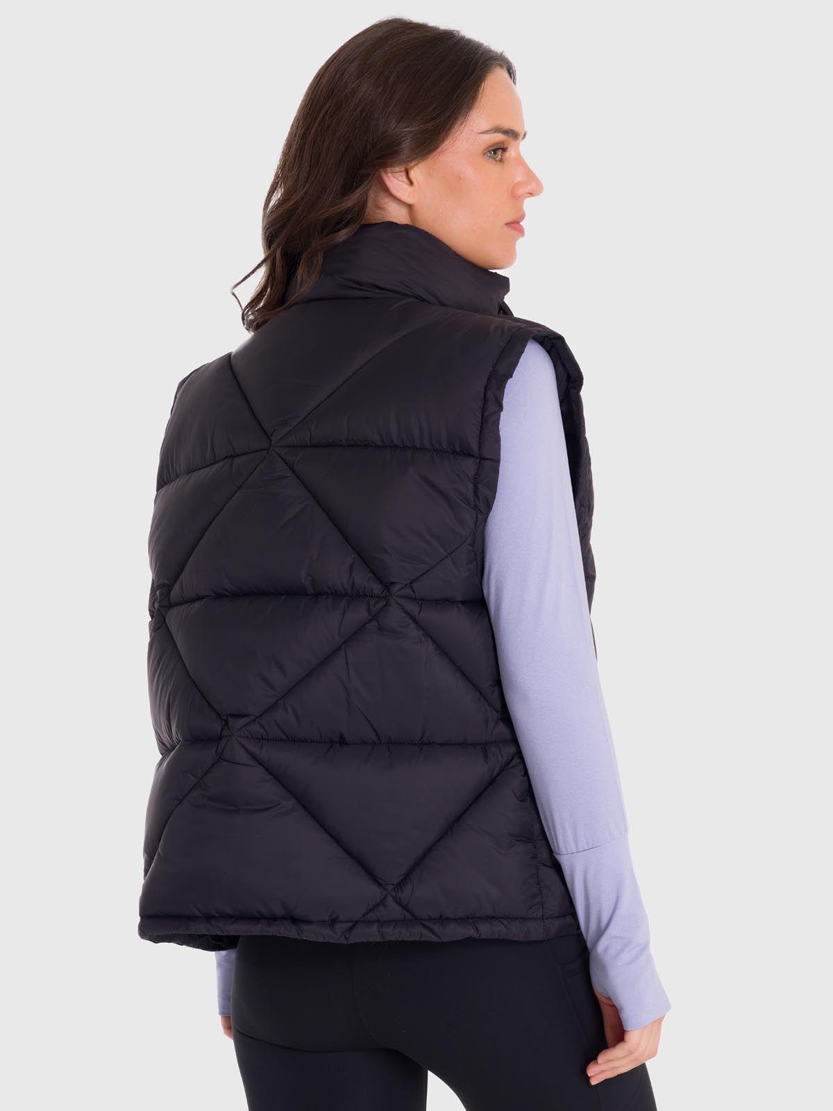 Parka Mujer Vest Quilted Negra-3