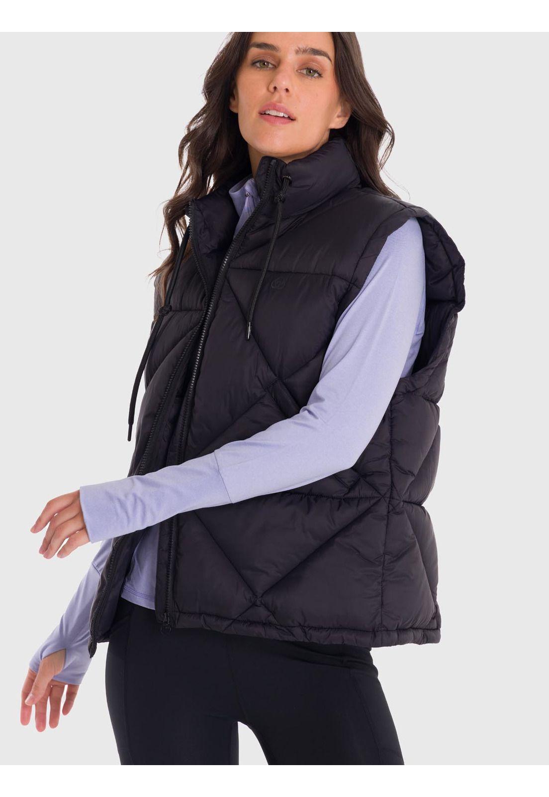 Parka Mujer Vest Quilted Negra-3