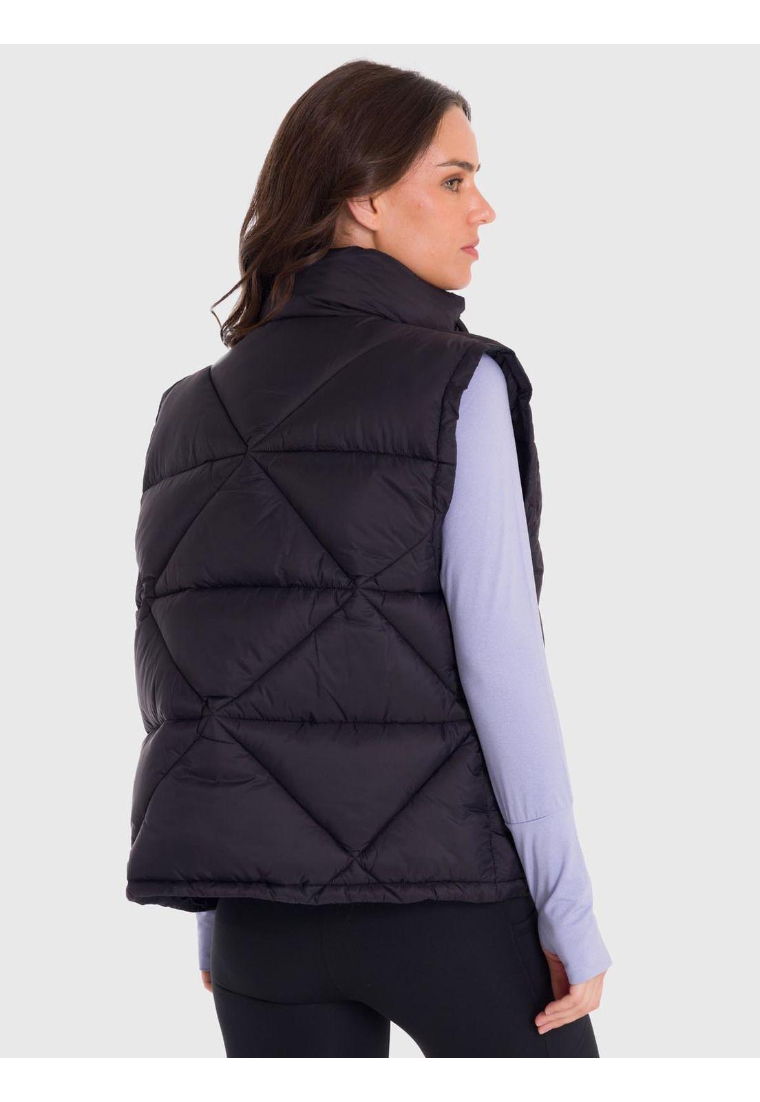 Parka Mujer Vest Quilted Negra-4
