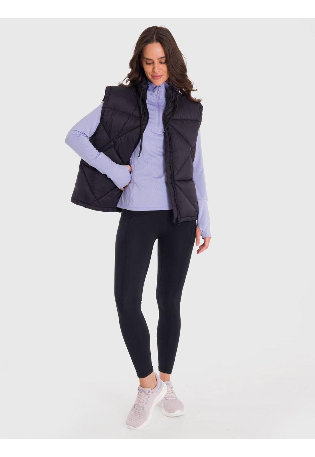 Parka Mujer Vest Quilted Negra-5
