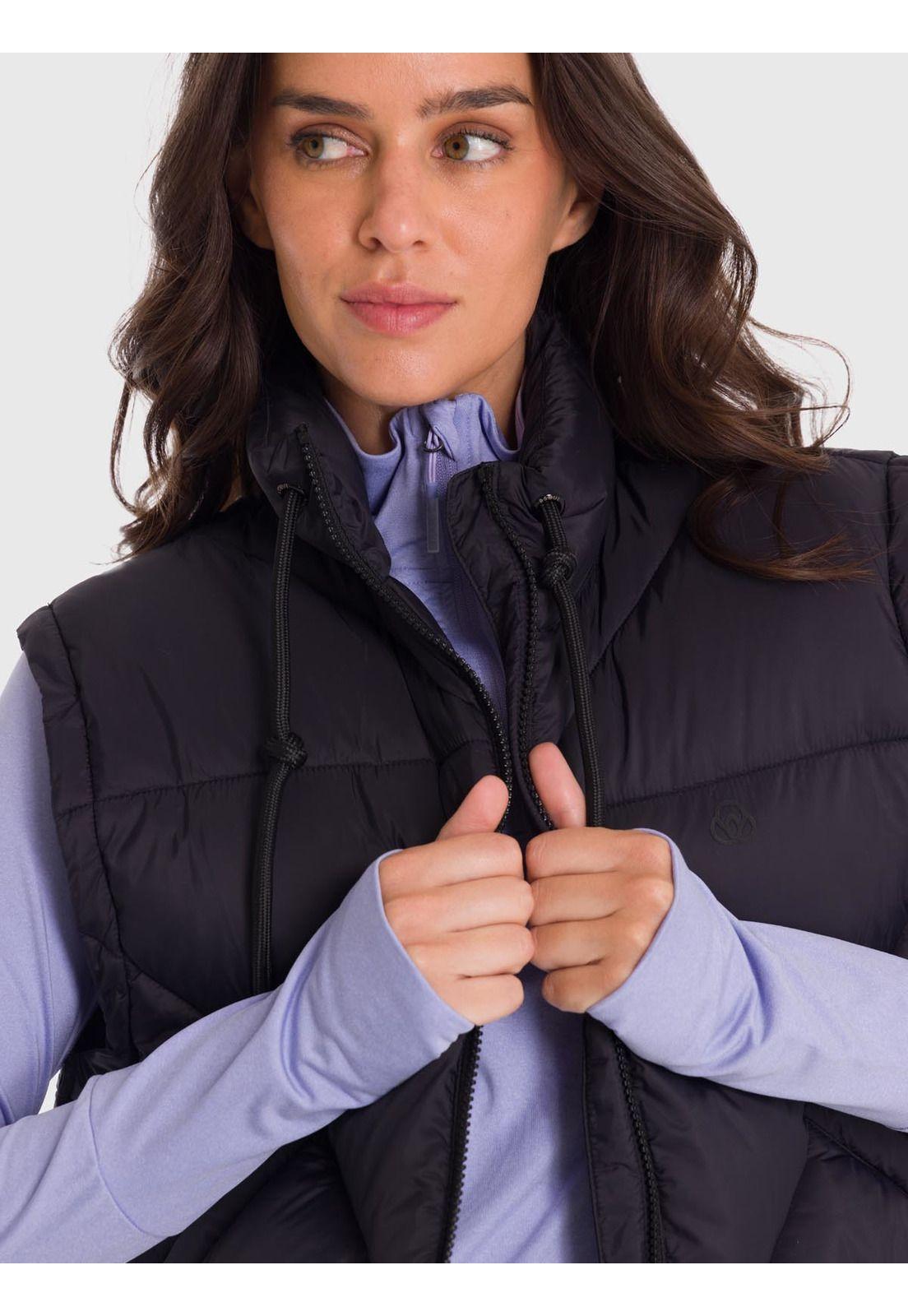 Parka Mujer Vest Quilted Negra-6