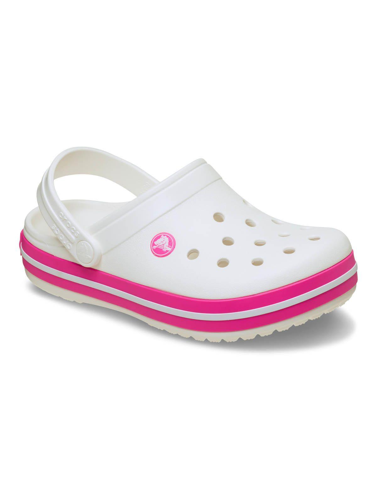 Zueco Niñas Pequeñas Crocband Clog Blanco-6