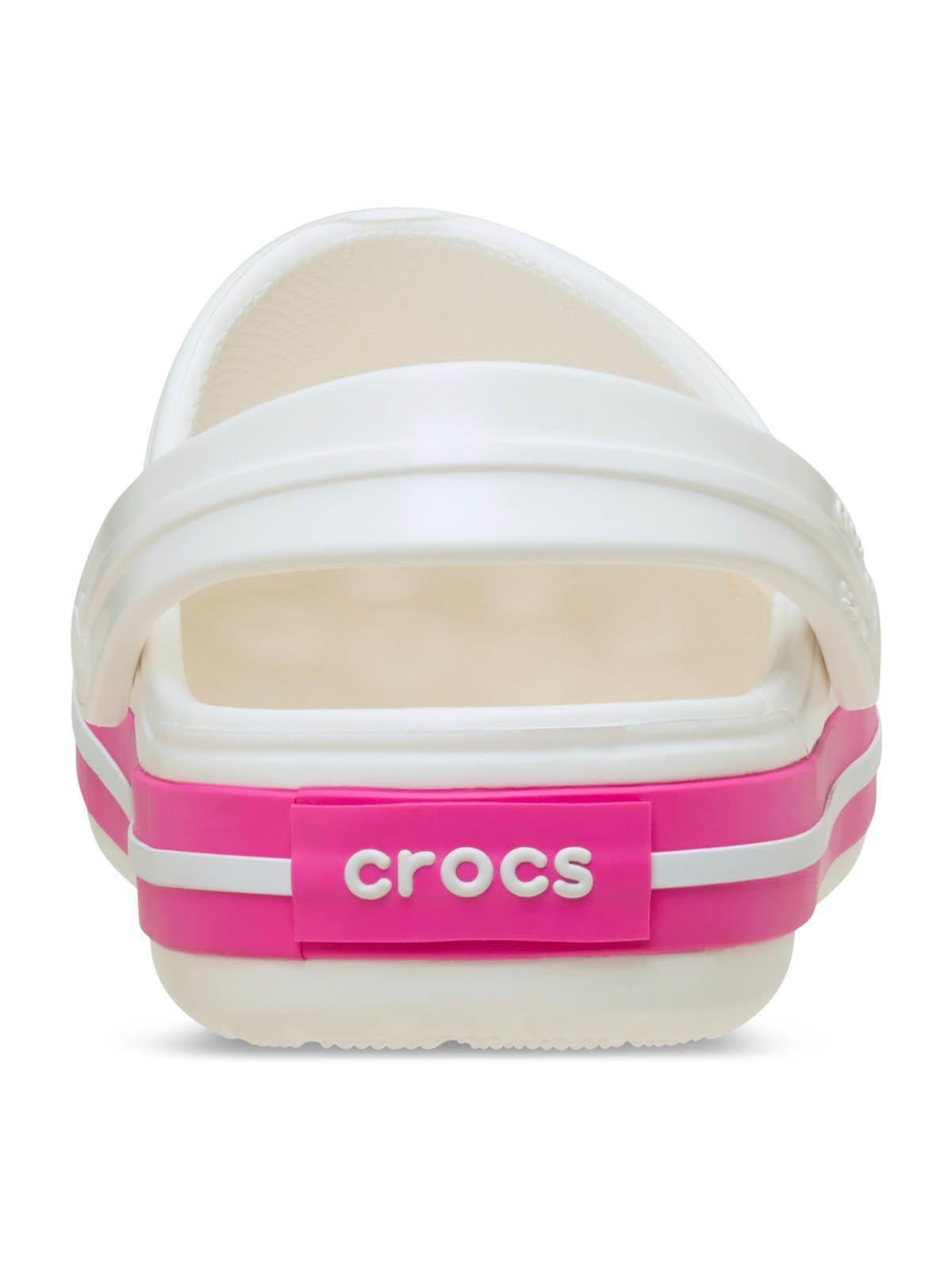Zueco Niñas Pequeñas Crocband Clog Blanco-7