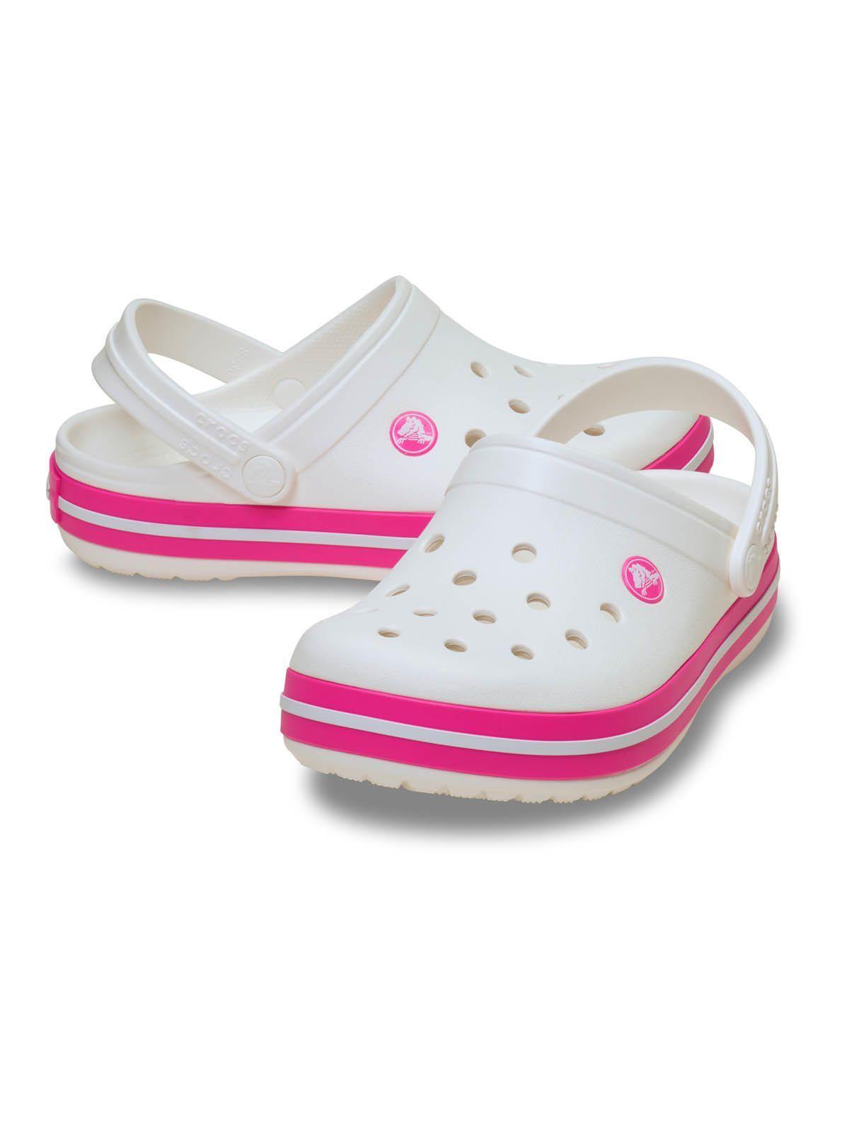 Zueco Niñas Pequeñas Crocband Clog Blanco-3