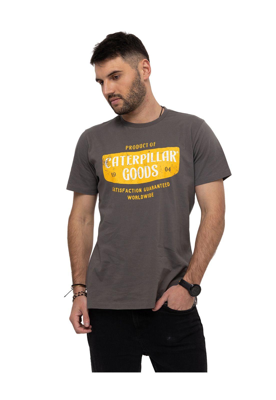 Polera M/C Retro Sport Graphic Gris Hombre-0