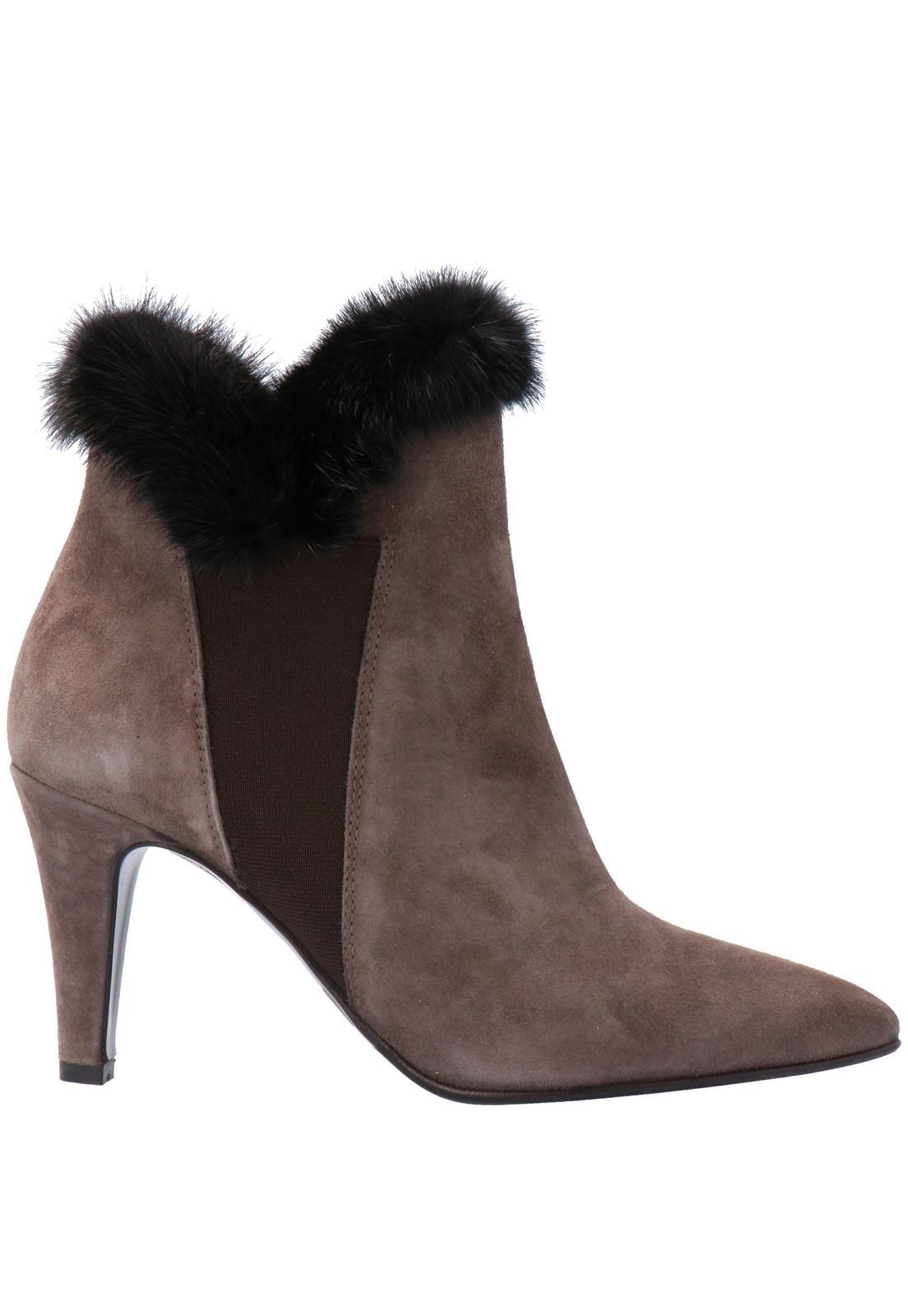 Botin Cuero Mujer Zaria Taupe-1