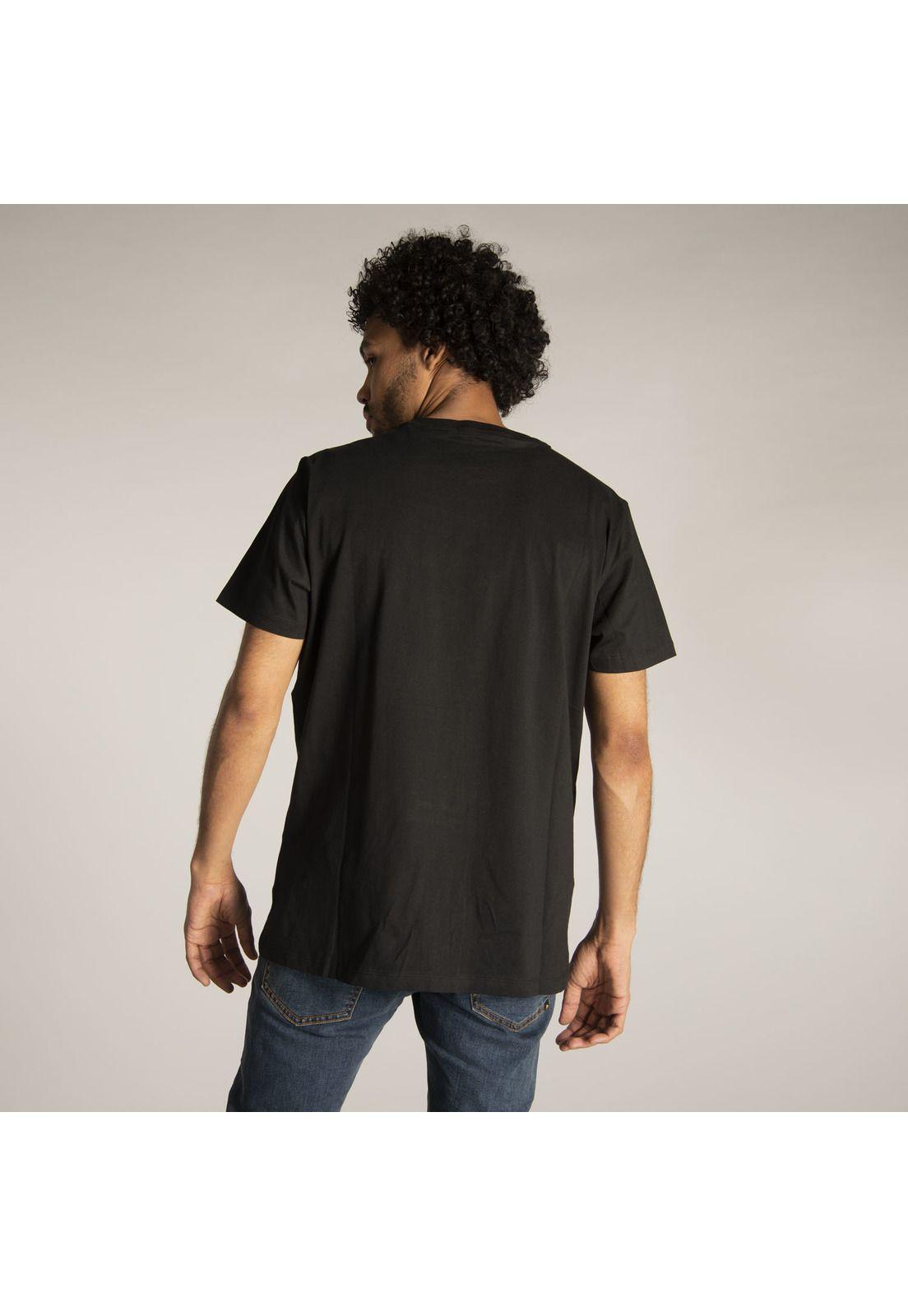 Polera M/C Hombre Caterpillar Logo Tee Negro-2