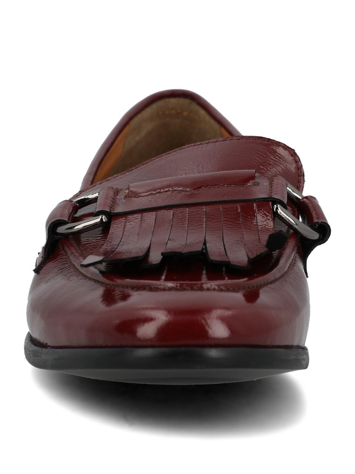 Mocasin Cuero Mujer Taling Burdeo-3