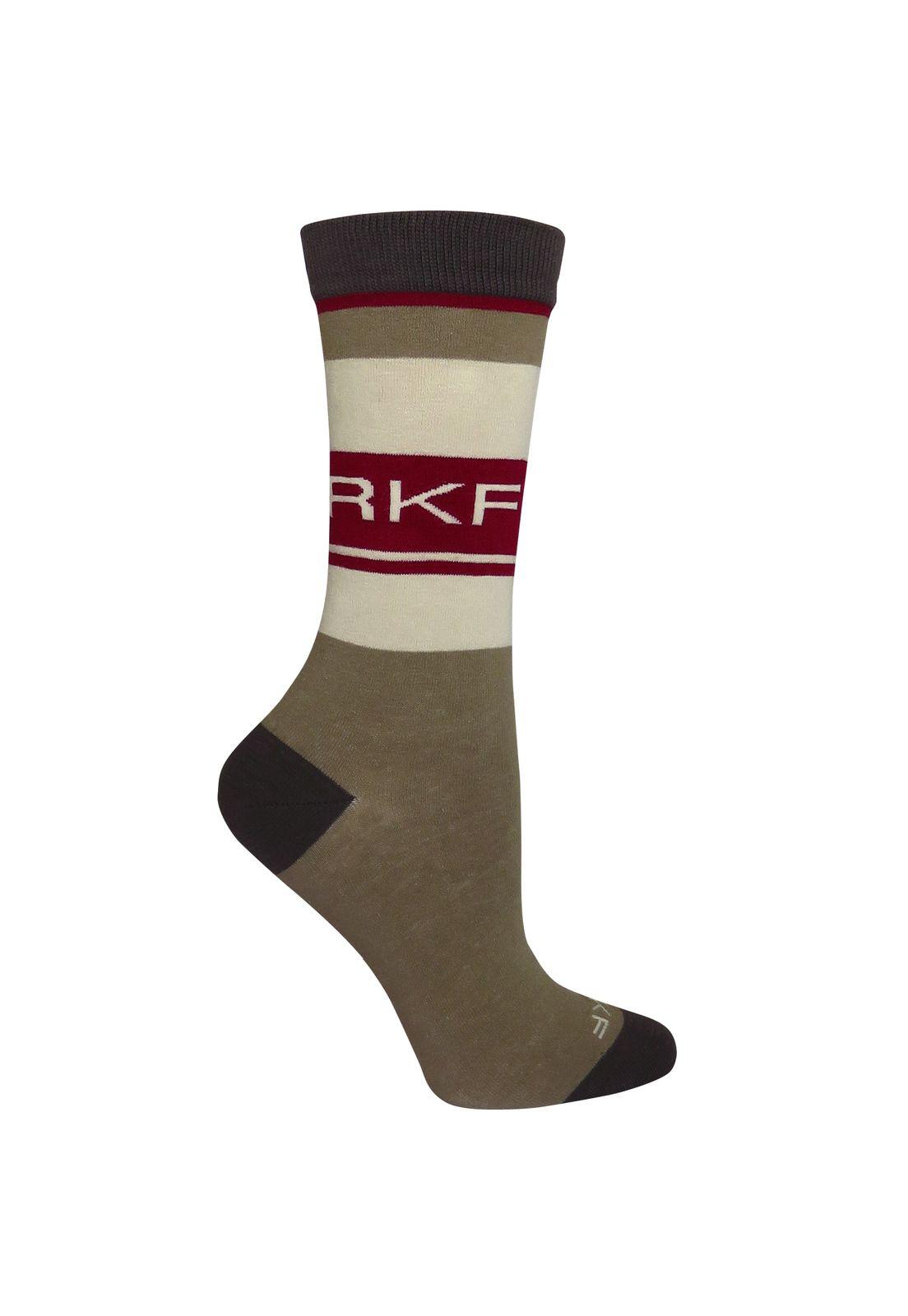 Calcetin Algodón Mujer Flav Café Rockford-0