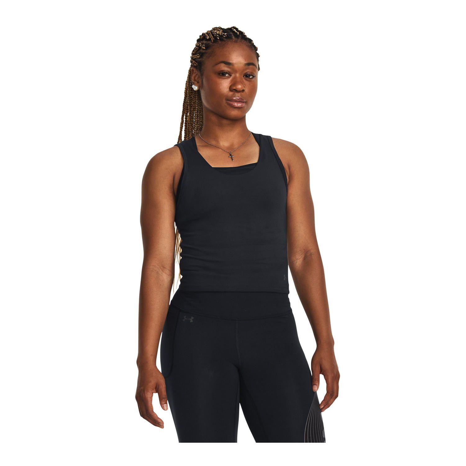 Polera sin mangas Motion para mujer Negro-3