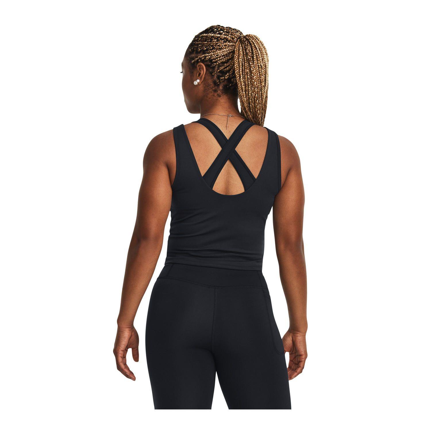 Polera sin mangas Motion para mujer Negro-4