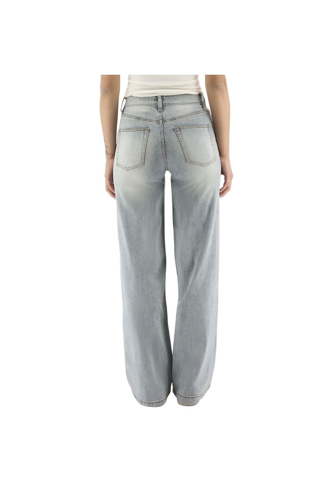 Jeans Mujer Foundation Wide Leg Celeste-1