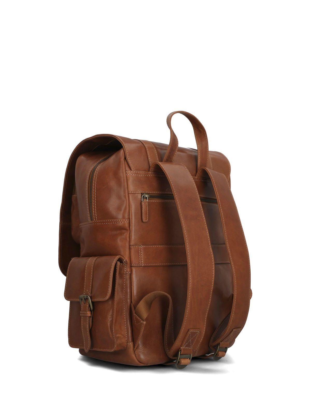 Mochila Cuero Hombre Om Geoff Back Caramelo-2