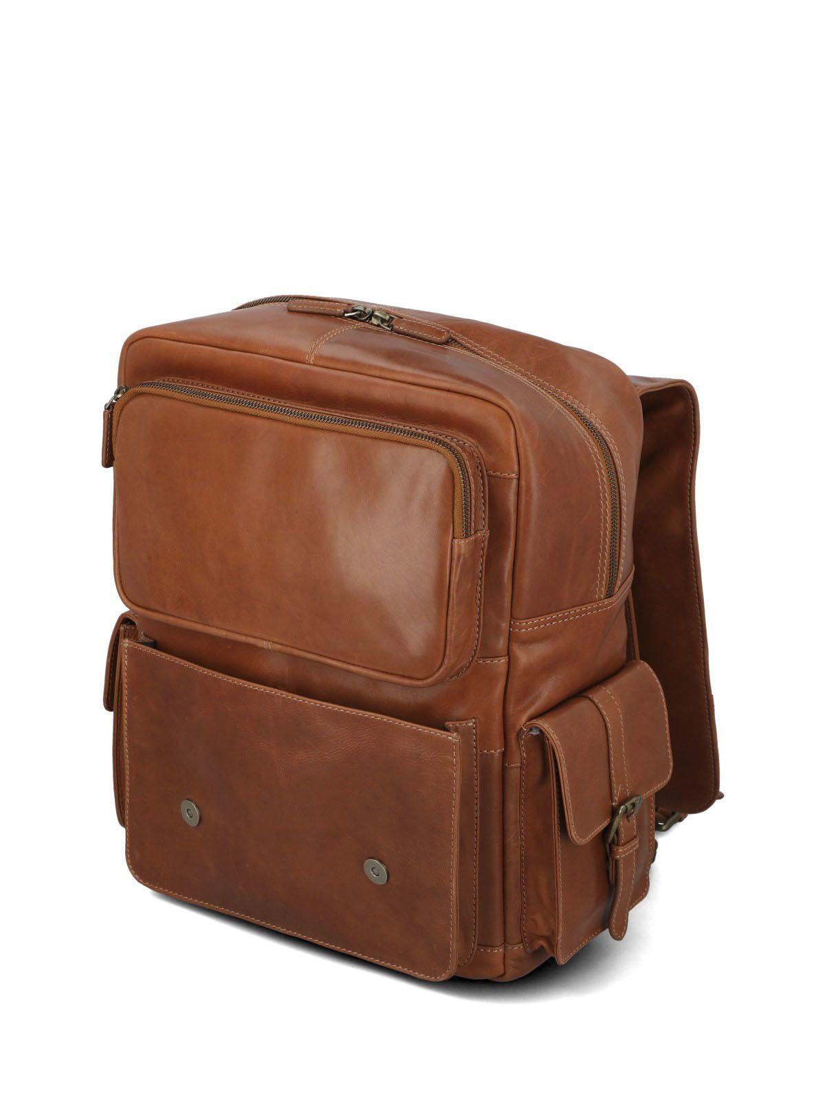 Mochila Cuero Hombre Om Geoff Back Caramelo-4