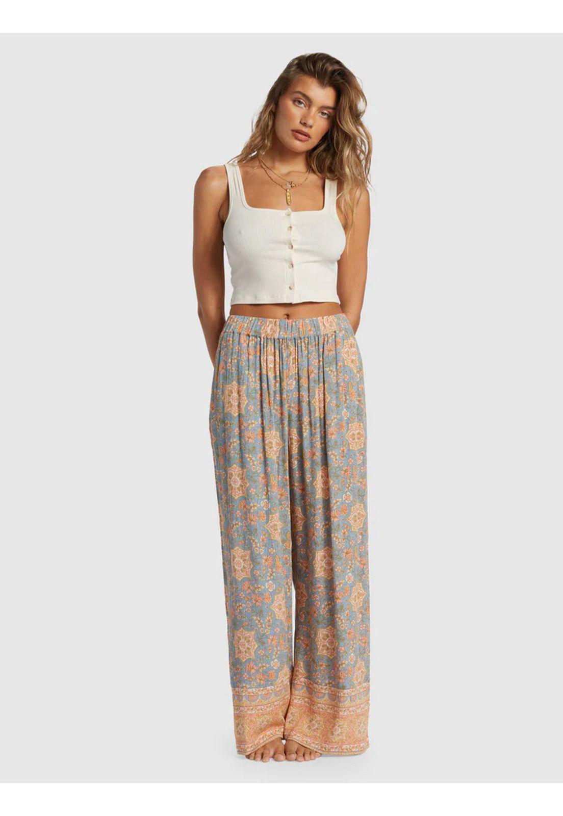 Pantalón Mujer Follow Me 2 Celeste-5