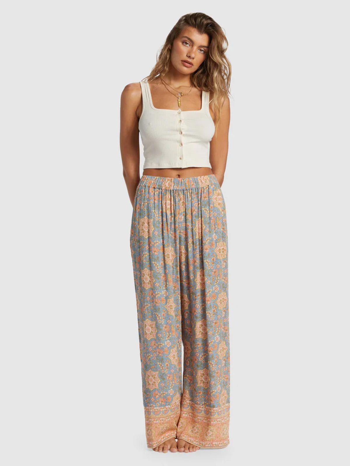 Pantalón Mujer Follow Me 2 Celeste-5