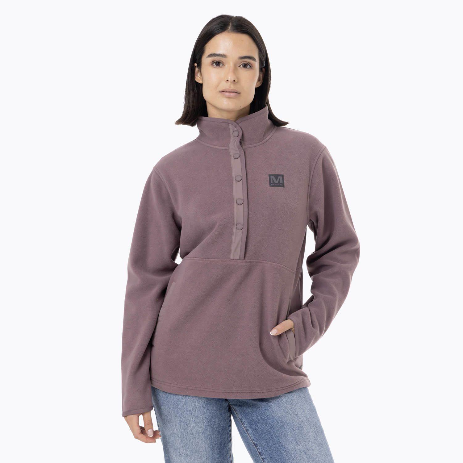 Polar Mujer Deches Snap Microfleece  Morado-0