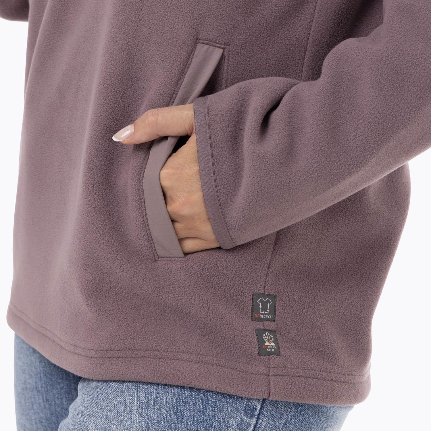 Polar Mujer Deches Snap Microfleece  Morado-5
