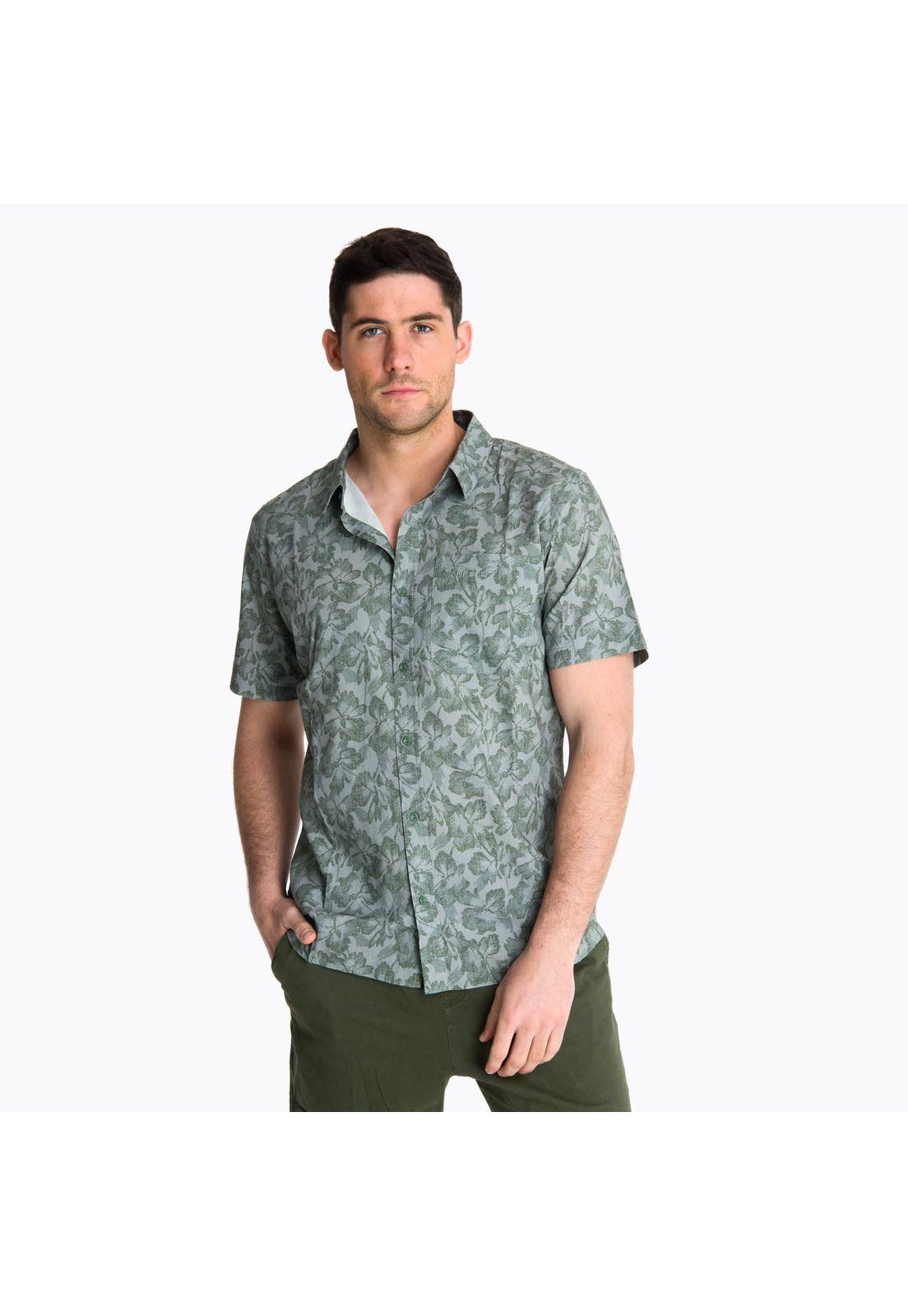 Camisa Manga Corta Hombre Bluff Verde-0