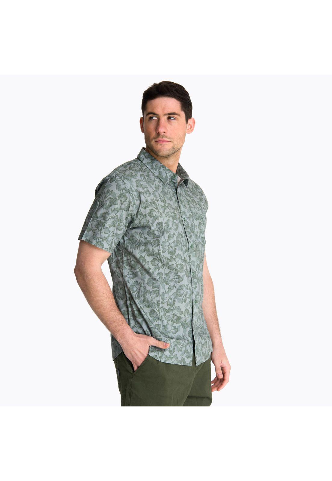 Camisa Manga Corta Hombre Bluff Verde-1