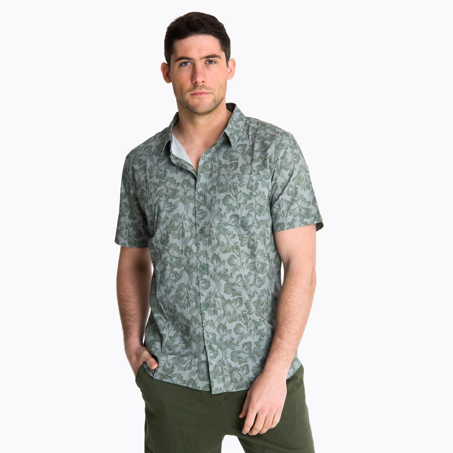 Camisa Manga Corta Hombre Bluff Verde-0