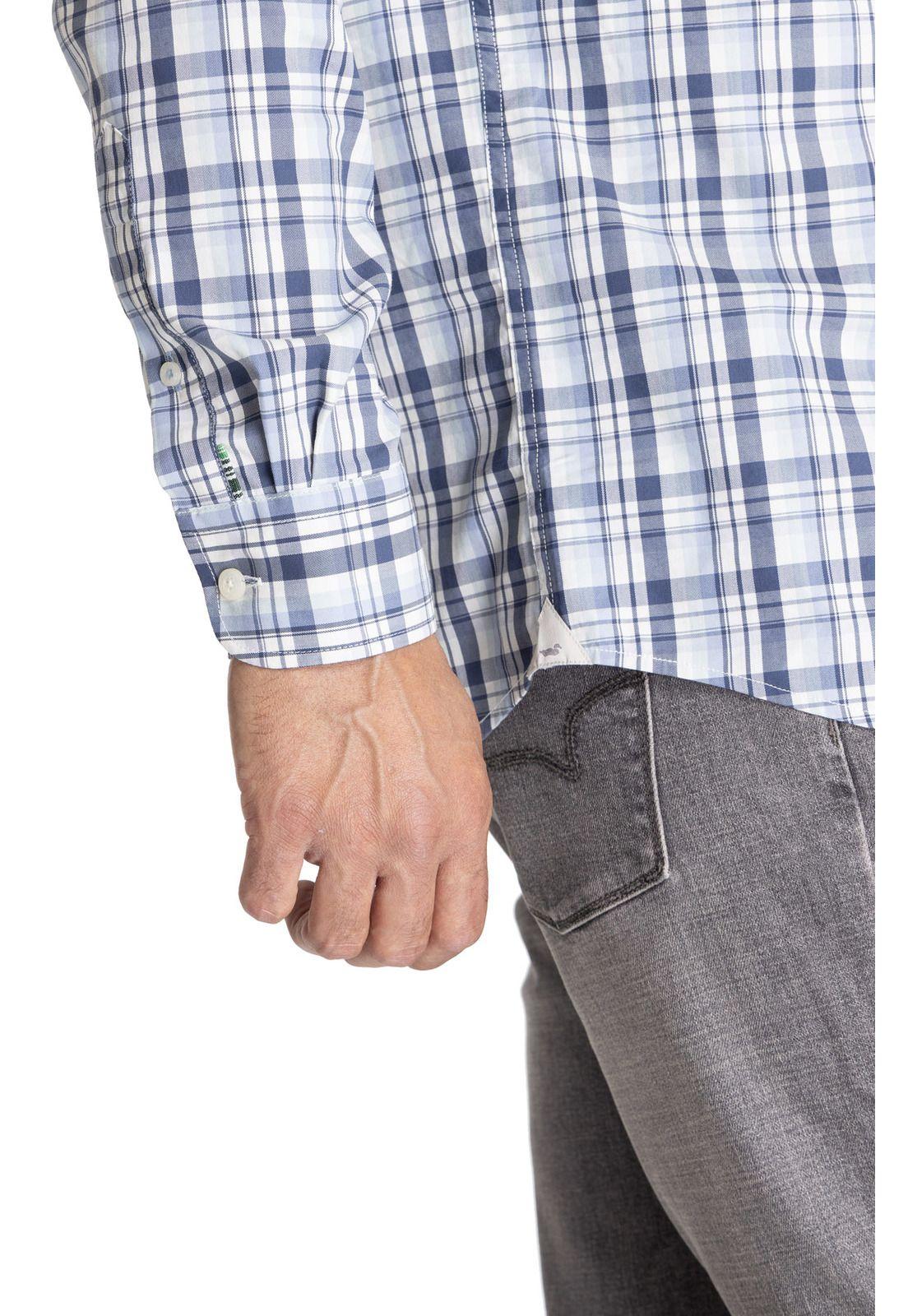 Camisa M/L Hombre Mild Celeste-7