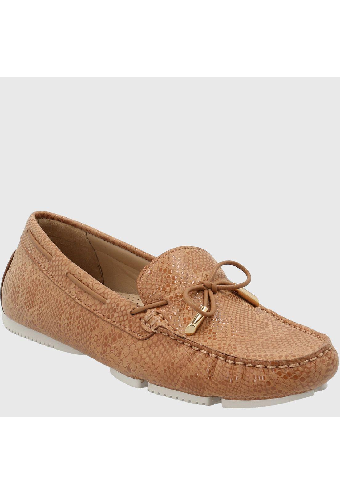 Mocasín Cuero Mujer Starry Café-0