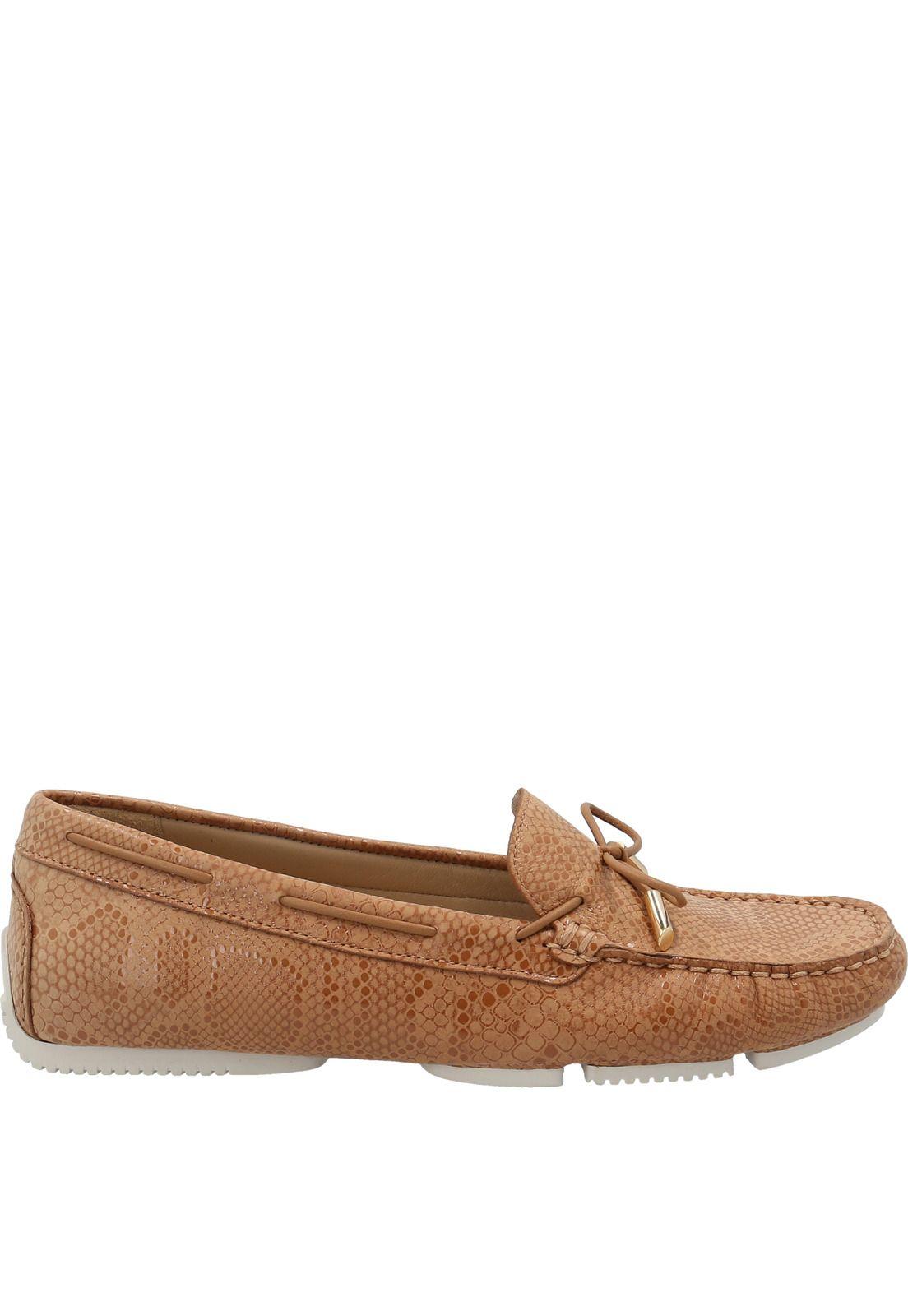 Mocasín Cuero Mujer Starry Café-1