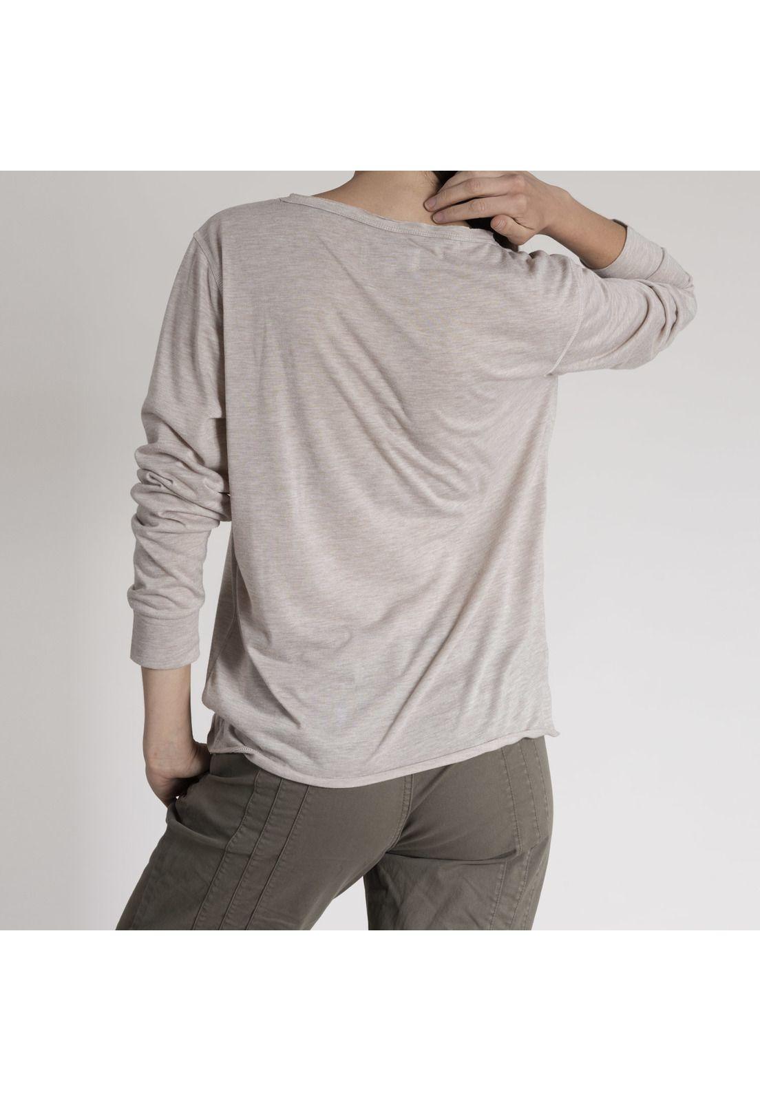 Polera Mujer Jazmin Algodón Orgánico Beige-3