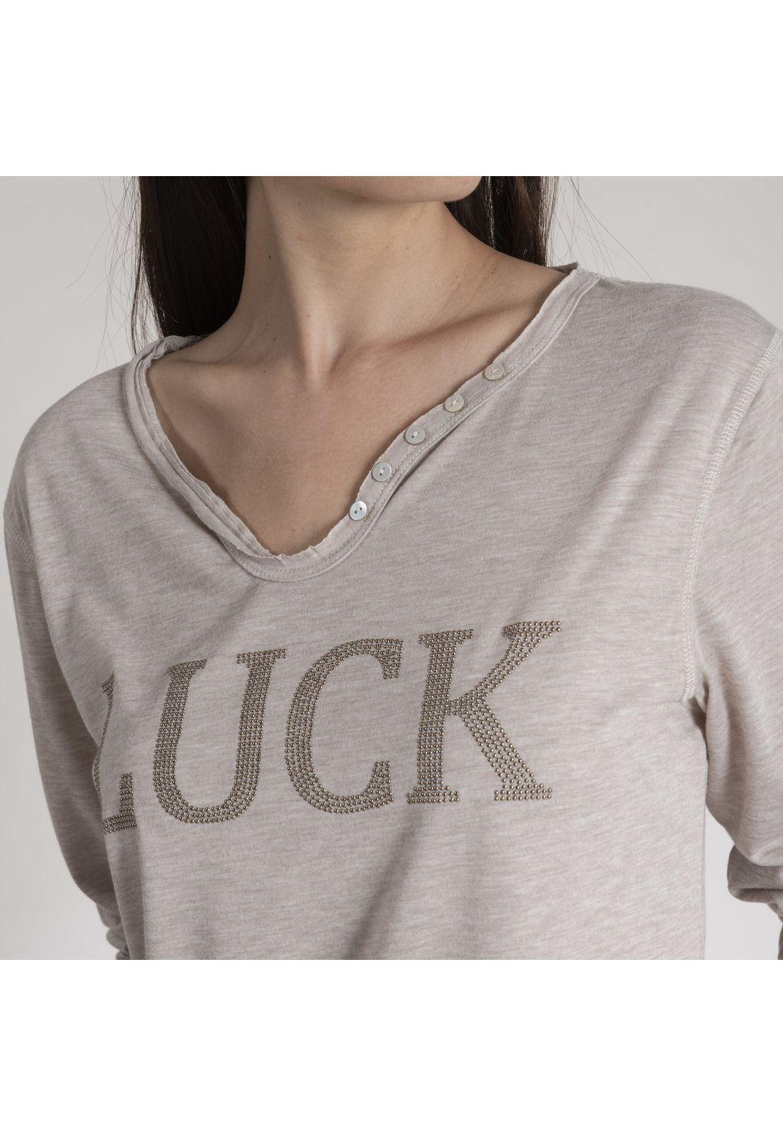 Polera Mujer Jazmin Algodón Orgánico Beige-4